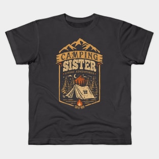 Camping Sister Kids T-Shirt